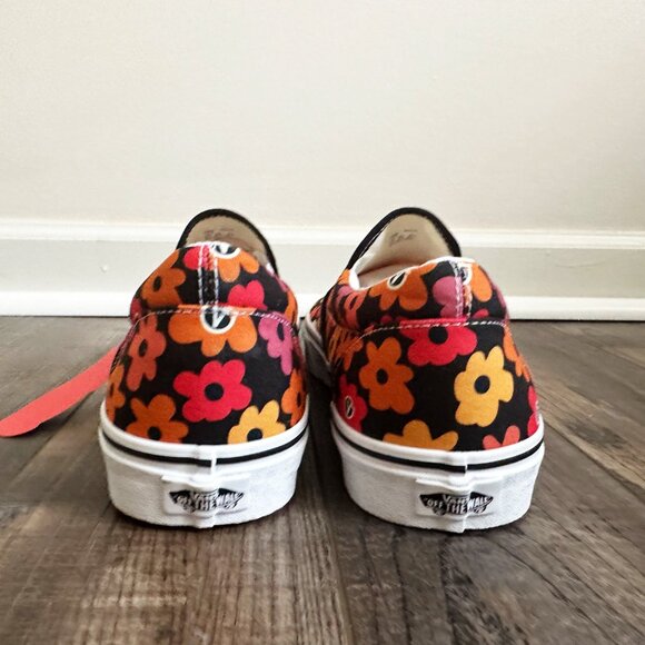 NEW Vans Mens 13 Shoes Classic Slip On Floral Low Flower Sneaker Low Skateboard - Picture 5 of 11